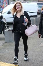 ASHLEY JAMES Arrives at Hoxton Radio in London 01/06/2017