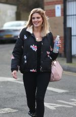 ASHLEY JAMES Arrives at Hoxton Radio in London 01/06/2017