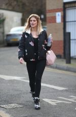 ASHLEY JAMES Arrives at Hoxton Radio in London 01/06/2017
