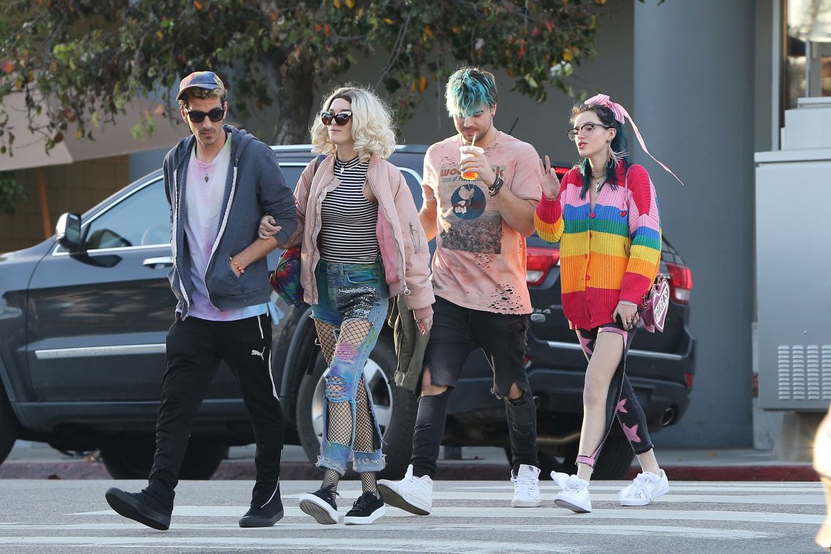 BELLA and DANI THORNE Out with Friends in Santa Monica 01/30/2017 BELLA and DANI THORNE Out with Friends in Santa Monica 01/30/2017