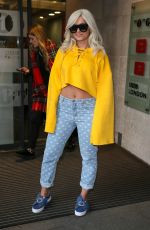 BEBE REXHA Leaves BBC Radio 1 in London 01/30/2017