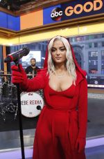 BEBE REXHA Performs at Good Morning America in New York. 01/13/2017