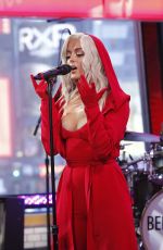 BEBE REXHA Performs at Good Morning America in New York. 01/13/2017