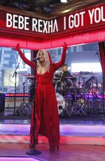 BEBE REXHA Performs at Good Morning America in New York. 01/13/2017