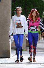 BELLA and DANI THORNE After Workout in Los Angeles 01/07/2017
