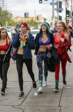 BELLA and DANI THORNE in Tank Tops Leaves a Workout in Los Angeles 01/05/2017