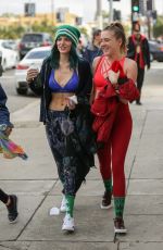 BELLA and DANI THORNE in Tank Tops Leaves a Workout in Los Angeles 01/05/2017