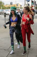 BELLA and DANI THORNE in Tank Tops Leaves a Workout in Los Angeles 01/05/2017