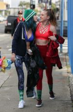 BELLA and DANI THORNE in Tank Tops Leaves a Workout in Los Angeles 01/05/2017