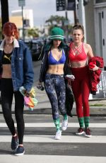 BELLA and DANI THORNE in Tank Tops Leaves a Workout in Los Angeles 01/05/2017