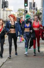 BELLA and DANI THORNE in Tank Tops Leaves a Workout in Los Angeles 01/05/2017