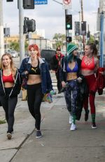 BELLA and DANI THORNE in Tank Tops Leaves a Workout in Los Angeles 01/05/2017