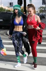BELLA and DANI THORNE in Tank Tops Leaves a Workout in Los Angeles 01/05/2017