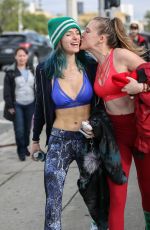 BELLA and DANI THORNE in Tank Tops Leaves a Workout in Los Angeles 01/05/2017