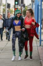 BELLA and DANI THORNE in Tank Tops Leaves a Workout in Los Angeles 01/05/2017