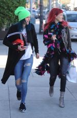 BELLA and DANI THORNE Leaves a Hair Salon in Los Angeles 01/16/2017