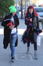 BELLA and DANI THORNE Leaves a Hair Salon in Los Angeles 01/16/2017