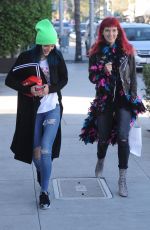 BELLA and DANI THORNE Leaves a Hair Salon in Los Angeles 01/16/2017