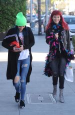 BELLA and DANI THORNE Leaves a Hair Salon in Los Angeles 01/16/2017