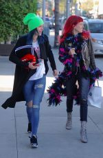 BELLA and DANI THORNE Leaves a Hair Salon in Los Angeles 01/16/2017