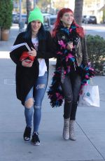 BELLA and DANI THORNE Leaves a Hair Salon in Los Angeles 01/16/2017