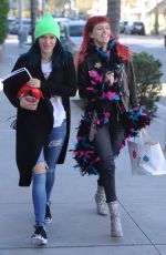 BELLA and DANI THORNE Leaves a Hair Salon in Los Angeles 01/16/2017