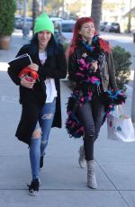 BELLA and DANI THORNE Leaves a Hair Salon in Los Angeles 01/16/2017