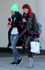 BELLA and DANI THORNE Leaves a Hair Salon in Los Angeles 01/16/2017