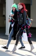 BELLA and DANI THORNE Leaves a Hair Salon in Los Angeles 01/16/2017