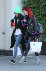 BELLA and DANI THORNE Leaves a Hair Salon in Los Angeles 01/16/2017