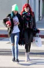 BELLA and DANI THORNE Out Shopping in Los Angeles 01/16/2017