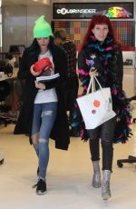 BELLA and DANI THORNE Out Shopping in Los Angeles 01/16/2017
