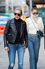 BELLA and GIGI HADID Out with Their Mother in New York 01/29/2017