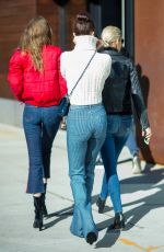 BELLA and GIGI HADID Out with Their Mother in New York 01/29/2017