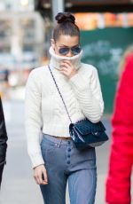 BELLA and GIGI HADID Out with Their Mother in New York 01/29/2017