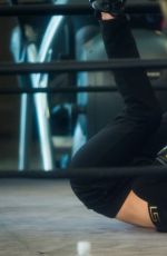 BELLA and GIGI HADID Working out at Gotham Gym in New York 01/15/2017