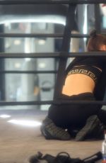 BELLA and GIGI HADID Working out at Gotham Gym in New York 01/15/2017