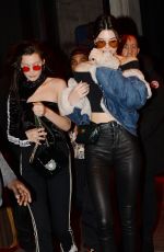 BELLA HADID and KENDALL JENNER at Heritage Nnightclub in Paris 01/24/2017