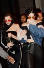 BELLA HADID and KENDALL JENNER at Heritage Nnightclub in Paris 01/24/2017
