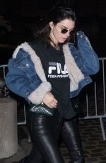 BELLA HADID and KENDALL JENNER Night Out in Paris 01/24/2017