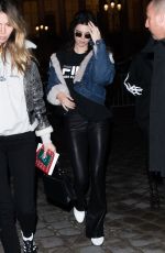 BELLA HADID and KENDALL JENNER Night Out in Paris 01/24/2017