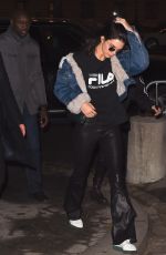 BELLA HADID and KENDALL JENNER Night Out in Paris 01/24/2017