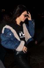 BELLA HADID and KENDALL JENNER Night Out in Paris 01/24/2017