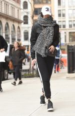 BELLA HADID Arrives at Gigi
