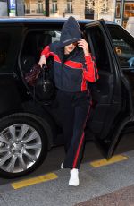 BELLA HADID Arrives at Her Hotel in Paris 01/19/2017