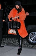 BELLA HADID Arrives Back in New York from Paris 01/27/2017