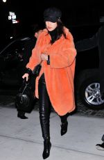 BELLA HADID Arrives Back in New York from Paris 01/27/2017