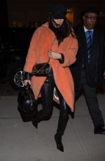BELLA HADID Arrives Back in New York from Paris 01/27/2017