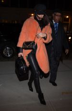 BELLA HADID Arrives Back in New York from Paris 01/27/2017