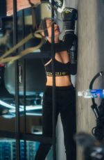 BELLA HADID at a Gym in New York 01/15/2017